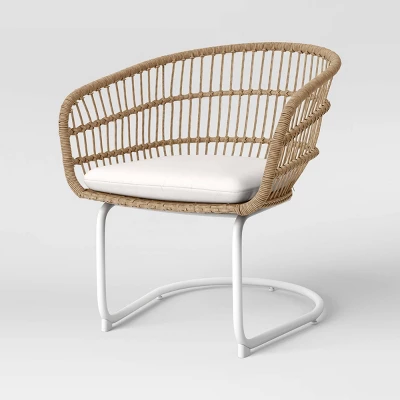 Southport 3pc Motion Patio Chat Set With Metal Legs - Natural/White - Opalhouse™ 4 Southport 3pc Motion Patio Chat Set With Metal Legs - Natural/White - Opalhouse™ - Image 2