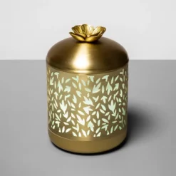200ml Metal Flower Cutout Color-Changing Oil Diffuser Gold - Opalhouse™ -Opalhouse GUEST 44e22fef b752 428e ae3a 4df4cea219ac