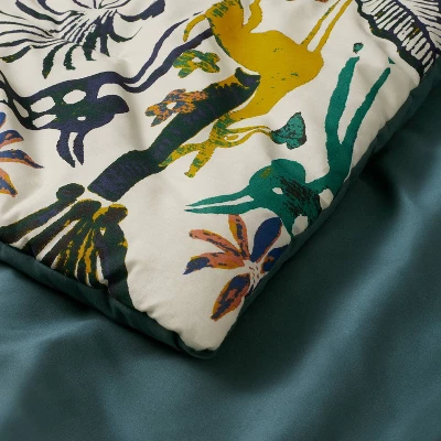 Jungle Print Comforter & Sham Set - Opalhouse™ Designed With Jungalow™ 4 Jungle Print Comforter & Sham Set - Opalhouse™ Designed With Jungalow™ - Image 2