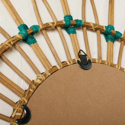 30" Dia Rattan Mirror With Cotton Cord - Opalhouse™ Designed With Jungalow™ 5 30" Dia Rattan Mirror With Cotton Cord - Opalhouse™ Designed With Jungalow™ - Image 3