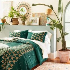 Opalhouse 7 Full/Queen Printed Comforter & Sham Set Teal - Opalhouse™ Designed With Jungalow™