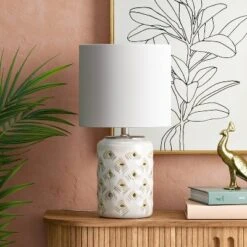 Opalhouse 35 Diamond Cutout Table Lamp With Lit Base - Opalhouse™