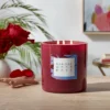 28oz Glass Sandalwood Rose Candle Burgundy - Opalhouse™ -Opalhouse GUEST c434c36f 9024 4a6b a515 9b2129a653a9