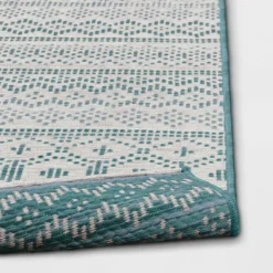 5' X 7' Tapestry Woven Outdoor Rug Aqua - Opalhouse™ -Opalhouse GUEST d89b2b6c 34c5 4db7 b760 30af76ec6a4a