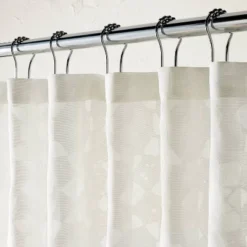 Villa Burnout White Shower Curtain - Opalhouse™ Designed By Jungalow™